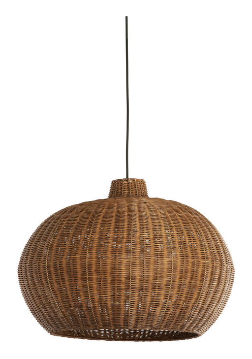 Light & Living Hanglamp Melzor Rotan, Ø55cm - Donkerbruin - Rond