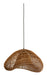 Light & Living Hanglamp Janzur Rotan, 54cm - Donkerbruin - Ovaal