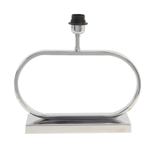 Light & Living Lampvoet Jamiro 29cm - Nikkel (excl. kap) - Ovaal