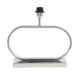 Light & Living Lampvoet Jamiro 29cm - Nikkel (excl. kap) - Ovaal