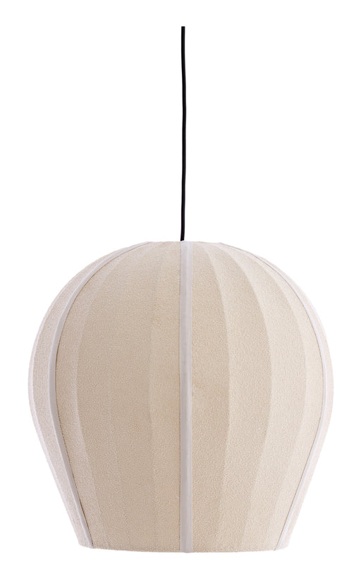 Light & Living Hanglamp Zagori Bouclé, Ø44cm - Zand - Rond