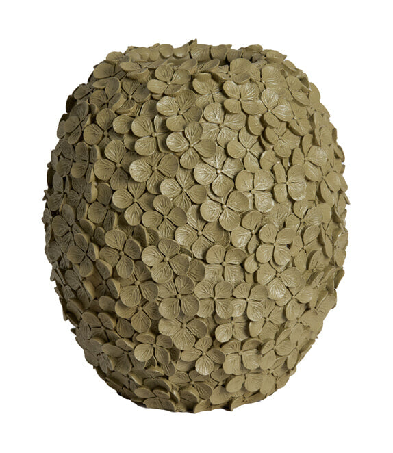 Light & Living Vaas Violeta 30cm - Olijfgroen/Taupe - Rond