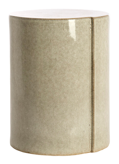 Light & Living Ronde Bijzettafel Chulilla Keramiek, Ø33cm - Grijs