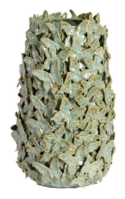 Light & Living Vaas Mariposa Keramiek, 37cm - Mintgroen - Rond