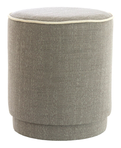 Light & Living Poef Rosin 40cm - Grijs - Rond