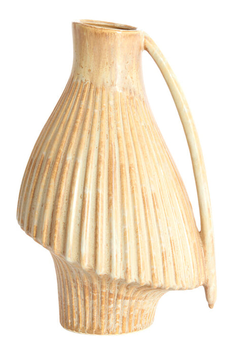 Light & Living Vaas Forla Keramiek, 40cm - Crème - Ovaal