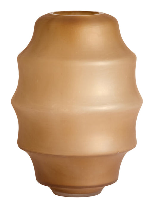 Light & Living Vaas Nayoro Glas, 42cm - Amber - Rond