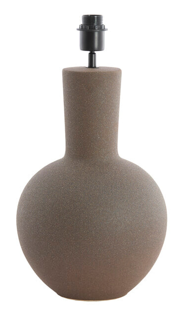 Light & Living Lampvoet Ulloa Keramiek, 52cm - Donkerbruin (excl. kap) - Rond