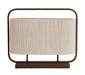 Light & Living Tafellamp Lecce Touw en bruine houtlook, 2-lamps - Crème
