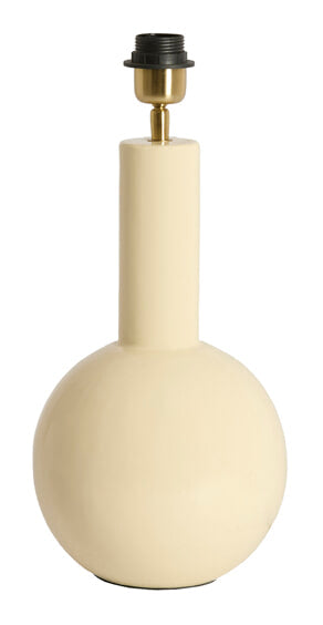 Light & Living Lampvoet Benao 38cm - Crème (excl. kap) - Rond
