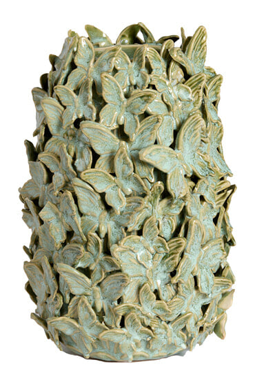 Light & Living Vaas Mariposa Keramiek, 26cm - Mintgroen - Rond