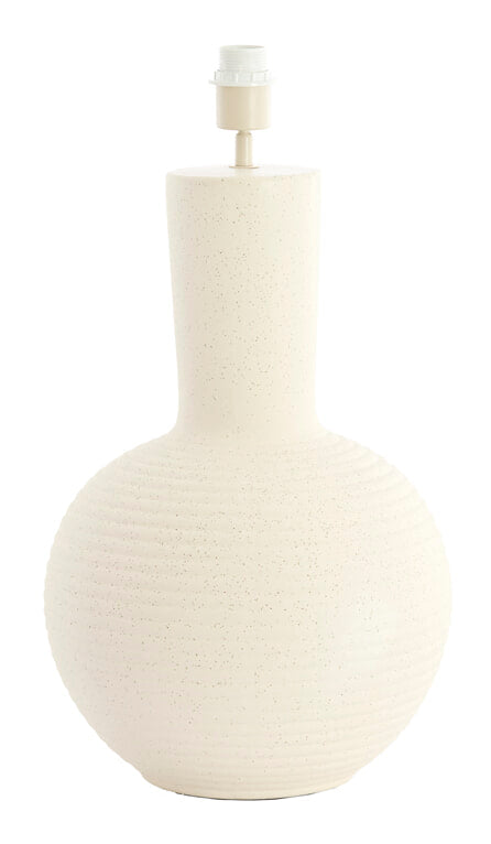 Light & Living Lampvoet Ulloa Keramiek, 62cm - Crème (excl. kap) - Rond
