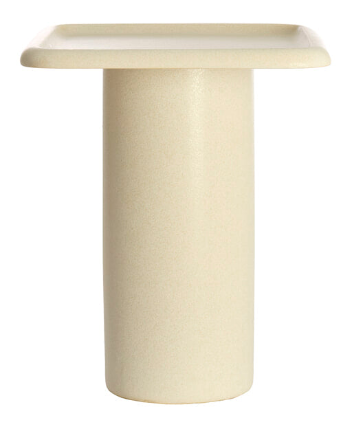 Light & Living Bijzettafel Luarca Keramiek, 45 x 45cm - Crème - Rond