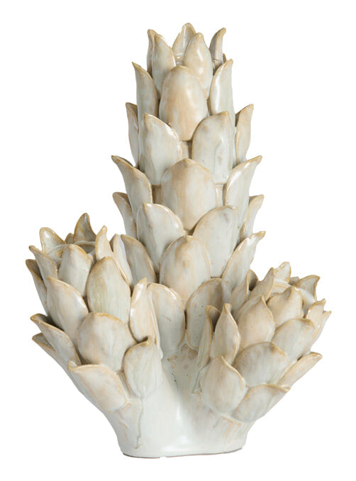 Light & Living Vaas Carciofo Keramiek, 28cm - Crème