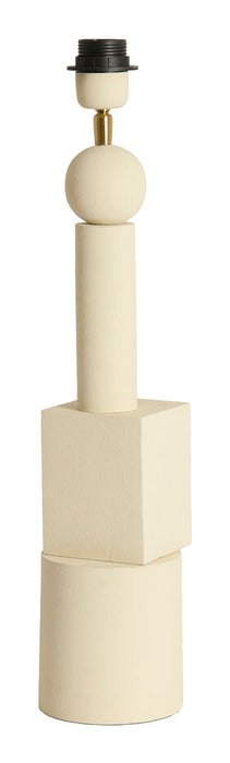Light & Living Lampvoet Viviane 50cm - Mat Crème (excl. kap) - Rond
