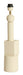 Light & Living Lampvoet Viviane 50cm - Mat Crème (excl. kap) - Rond
