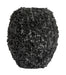 Light & Living Vaas Violeta 30cm - Mat Zwart - Rond