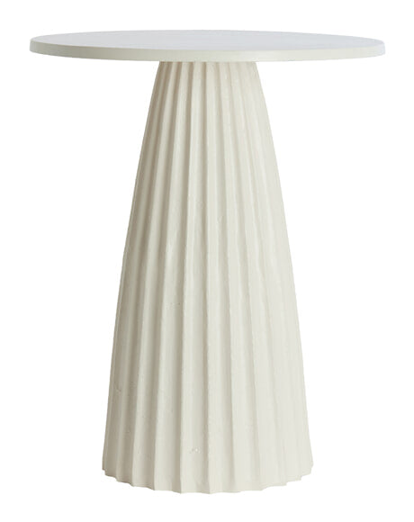 Light & Living Ronde Bijzettafel Veglia Ø45cm - Crème