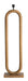 Light & Living Ovale Vloerlamp Paceco 119cm - Grijs/Donkerbruin (excl. kap)
