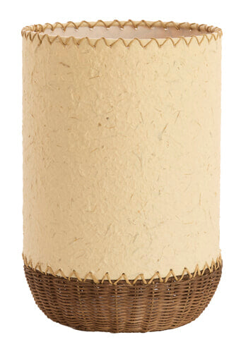 Light & Living Tafellamp Tio Papier en rotan, 36cm - BEIGE - Rond