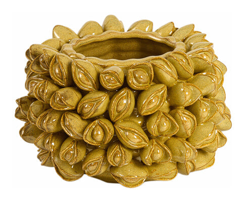 Light & Living Vaas Anabela Keramiek, 15cm - Olijfgroen - Rond