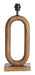 Light & Living Ovale Lampvoet Paceco Hout, 44cm - Grijs/Donkerbruin (excl. kap)