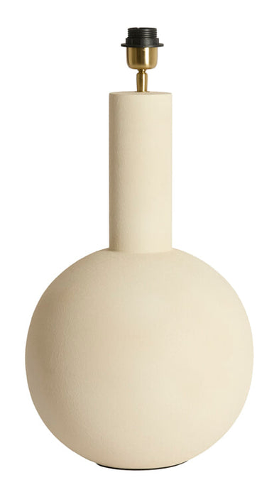Light & Living Lampvoet Benao 53cm - Mat Crème (excl. kap) - Rond