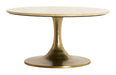 Light & Living Ronde Salontafel Tomar Marmerlook, Ø74cm - Beige