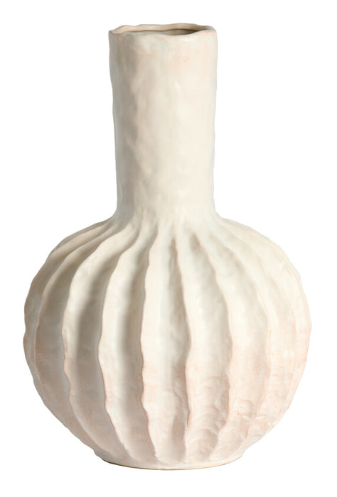 Light & Living Vaas Senago Keramiek, 50cm - Crème - Rond