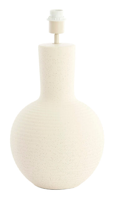 Light & Living Lampvoet Ulloa Keramiek, 52cm - Crème (excl. kap) - Rond