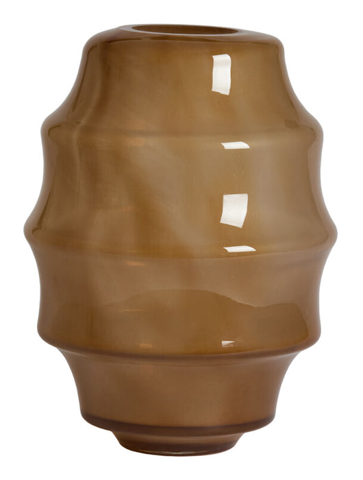 Light & Living Vaas Nayoro Glas, 42cm - Amber - Organisch