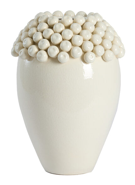 Light & Living Vaas Lovro Keramiek, 44cm - Crème - Rond