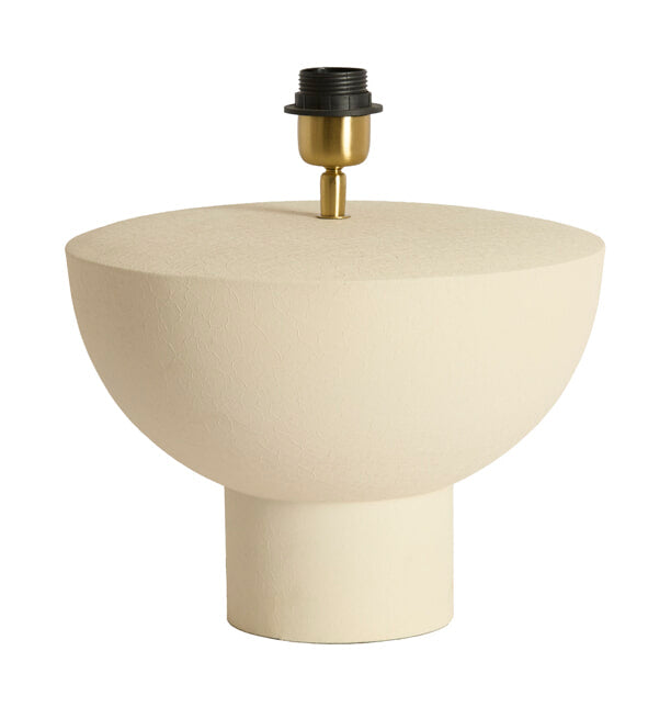 Light & Living Lampvoet Ismara 25cm - Crème (excl. kap) - Rond