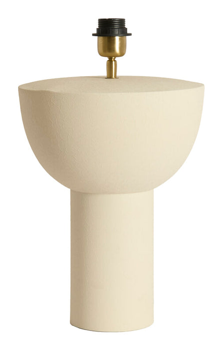 Light & Living Lampvoet Ismara 39cm - Crème (excl. kap) - Rond