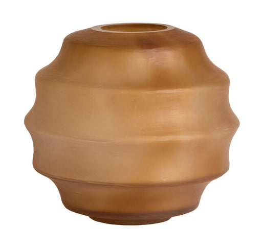 Light & Living Vaas Nayoro Glas, 29cm - Amber - Rond