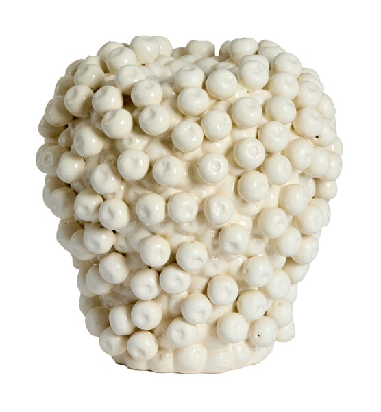 Light & Living Vaas Berries Keramiek, 27cm - Crème - Rond