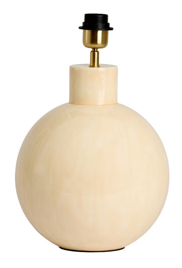 Light & Living Lampvoet Benu 33cm - Lichtroze/Crème (excl. kap) - Rond