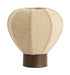 Light & Living Tafellamp Kyzo Linnen en houtlook, 23cm hoog - Naturel - Rond