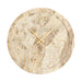 Light & Living Wandklok Sistelo Marmerlook, Ø48cm - Taupe - Rond