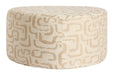 Light & Living Organische Poef Liberia 68 x 68cm - Beige/Zand