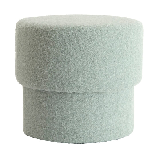 Light & Living Poef Muno 50cm - Lichtblauw - Rond
