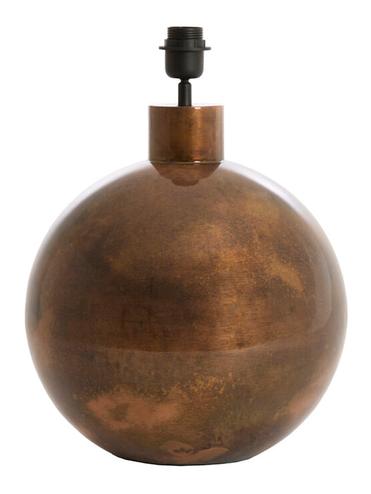 Light & Living Lampvoet Benu 41cm - Koper/Brons (excl. kap) - Rond