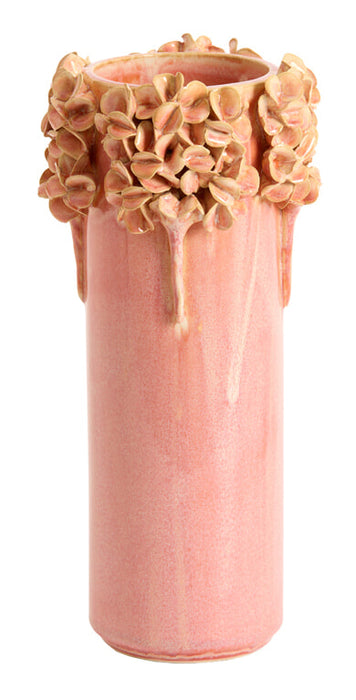 Light & Living Vaas Luserna Keramiek, 31cm - Roze - Rond