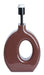 Light & Living Lampvoet Kanti 43cm - Bordeaux (excl. kap)