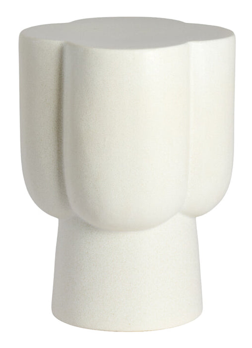 Light & Living Organische Bijzettafel Junto Keramiek, Ø35cm - Crème - Rond