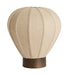 Light & Living Tafellamp Kyzo Linnen en houtlook, 36cm hoog - Naturel - Rond