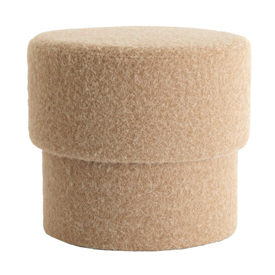 Light & Living Poef Muno 50cm - Beige - Rond
