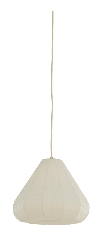 Light & Living Hanglamp Sarella Gevouwen papier, Ø35cm - WIT - Rond