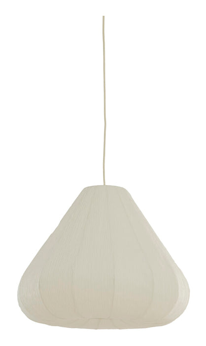 Light & Living Hanglamp Sarella Gevouwen papier, Ø57cm - WIT - Rond