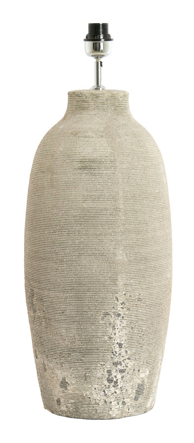 Light & Living Lampvoet Lucente Keramiek, 70cm - Grijs (excl. kap) - Rond